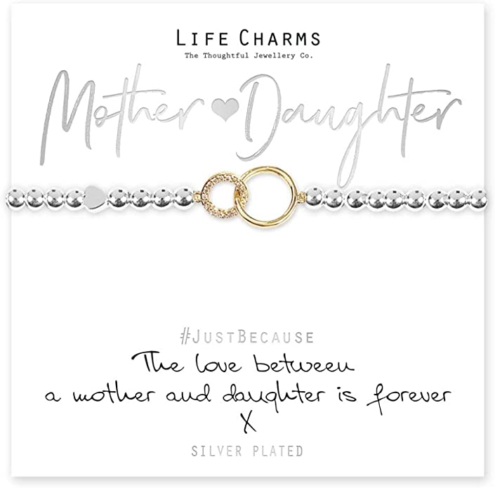 Life Charms Mother and Daughter Gift Boxed Bracelet