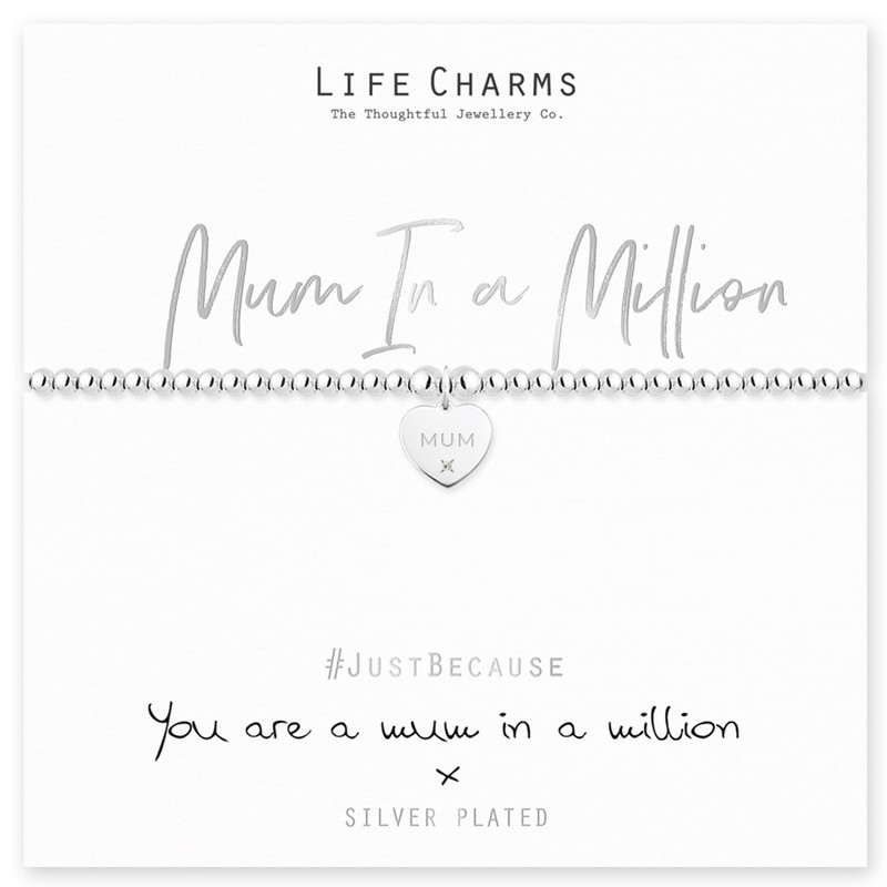 Life Charms Mum In A Million Gift Boxed Bracelet