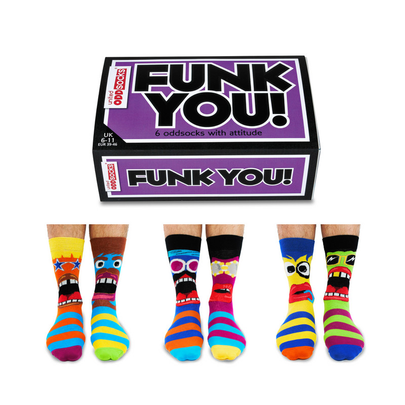 Oddsocks Regalo Originale Cool Uncle Gift Set - Pacco Di Calzini Assortiti Per Uomo Stile Funky, United Odd Socks, Taglie UK 6-11 Calzini Uomo Divertenti - Foto 11