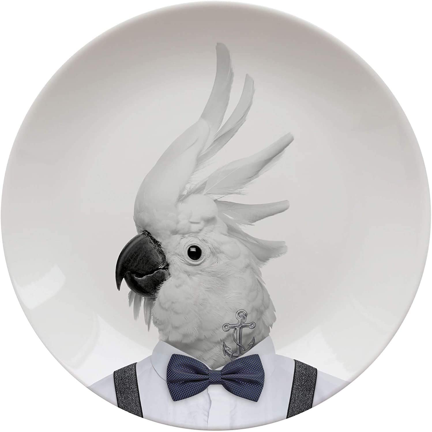 Mustard Novelty Colin The Cockatoo Party Animal Plate