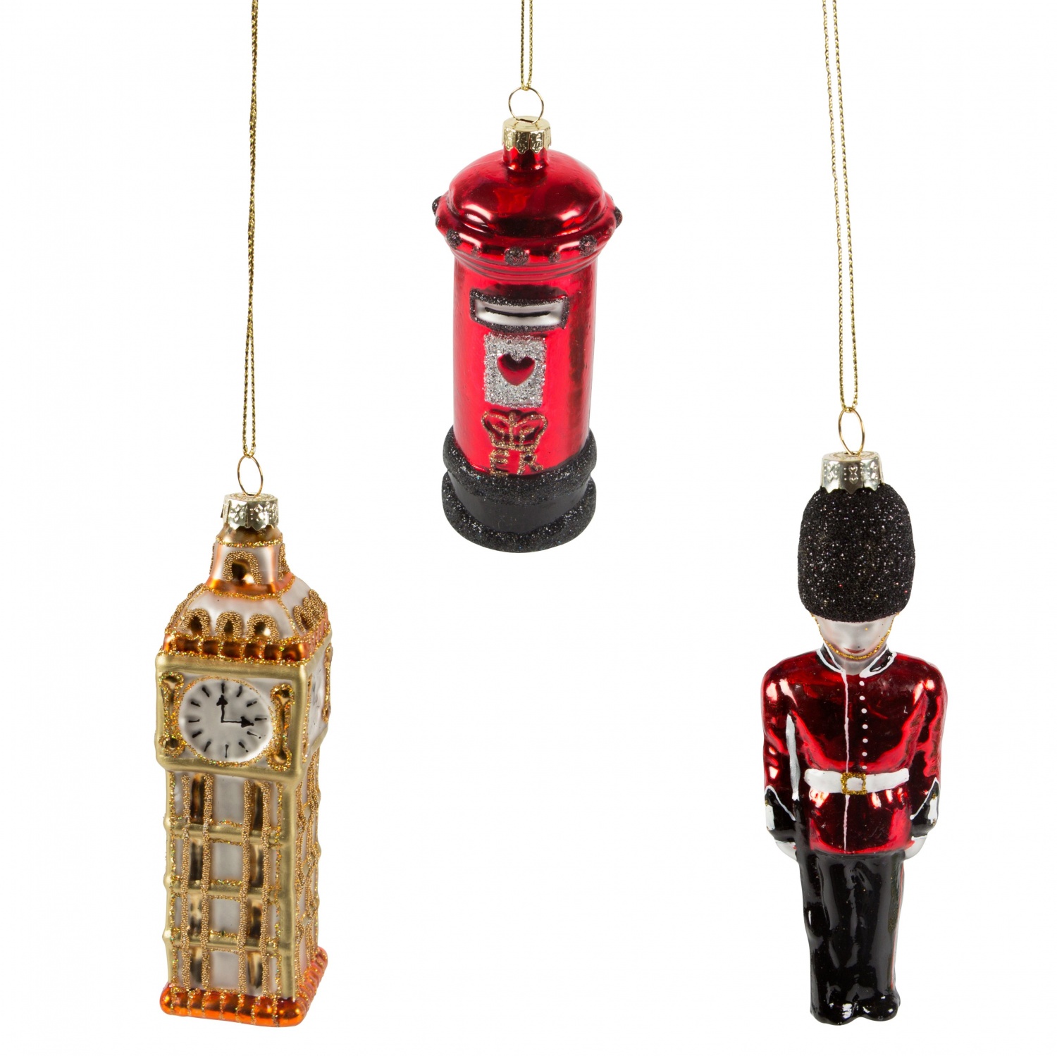 Sass And Belle Assortment of Large London Christmas Decorations
