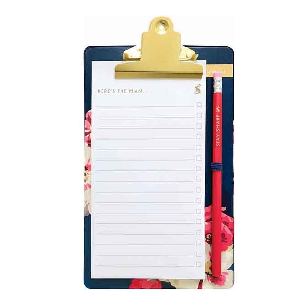 Memo Pad, Pencil and Clipboard from Joules Designs