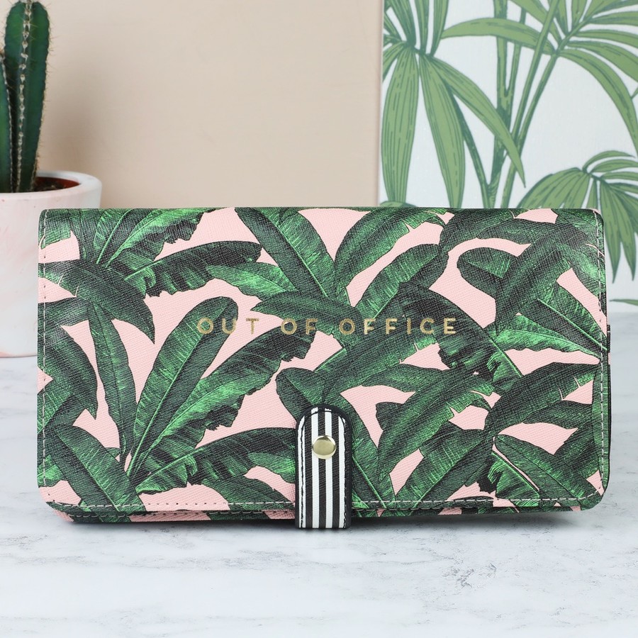 Alice And Scott Botanical Out Of Office Travel Wallet
