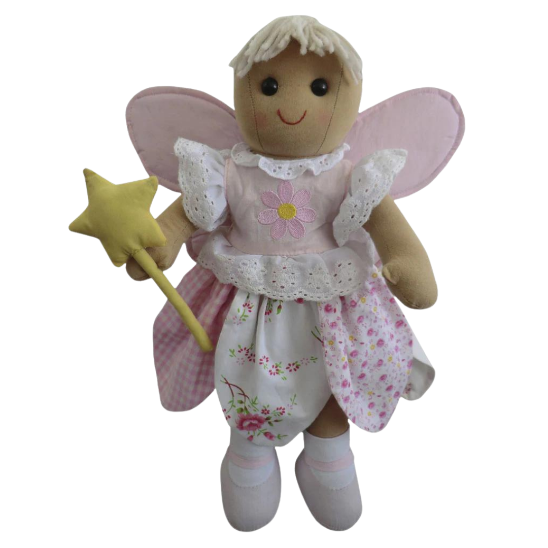 Powell Craft Children's Fabric Rag Doll - Floral Fairy Design