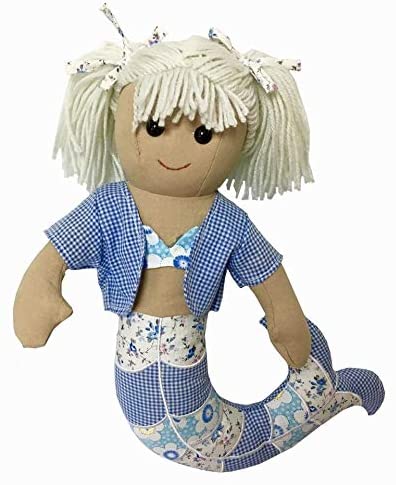 Powell Craft Childrens Fabric Rag Doll - Mermaid Design