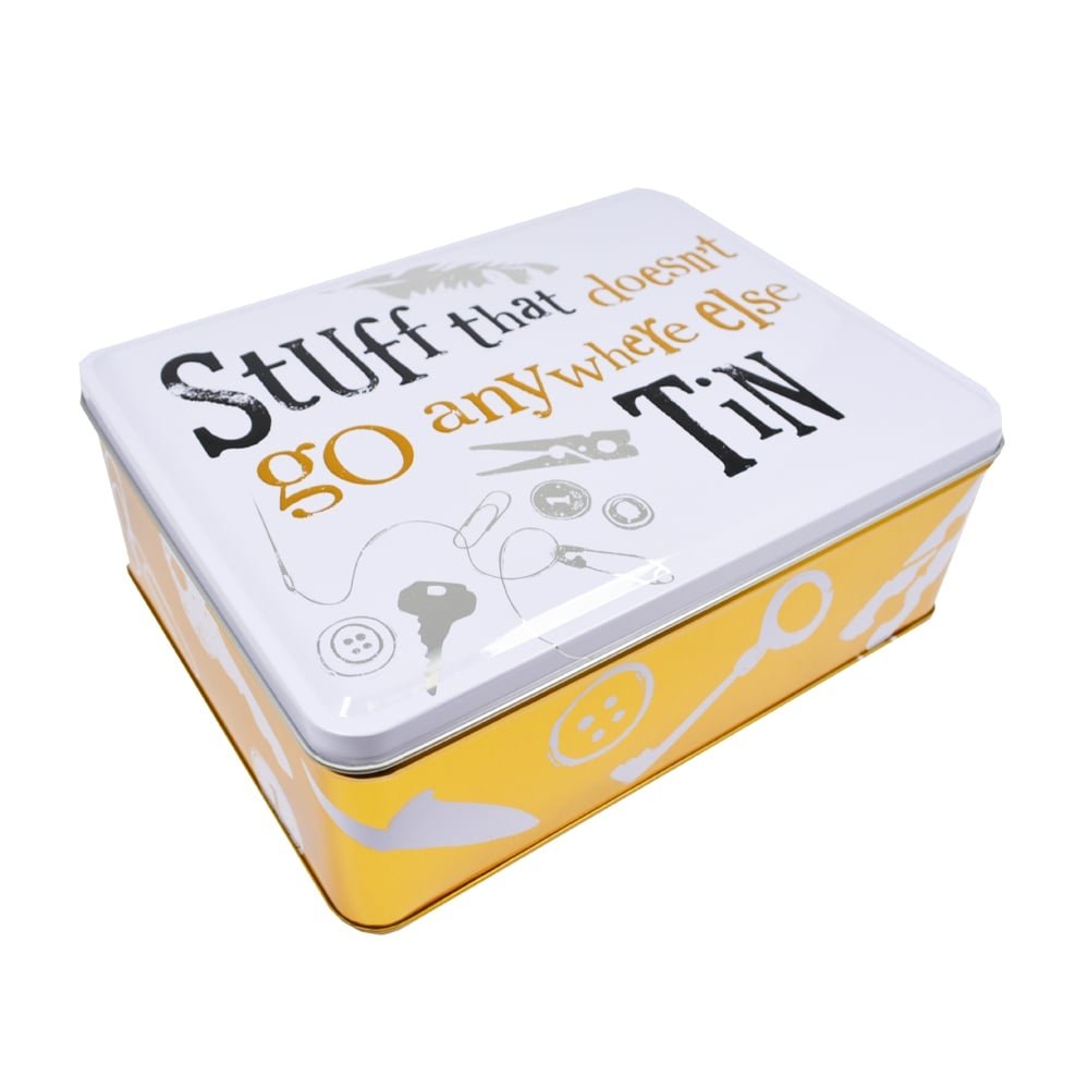 Bright Side Stuff That Doesn't Go Anywhere Else Storage Tin