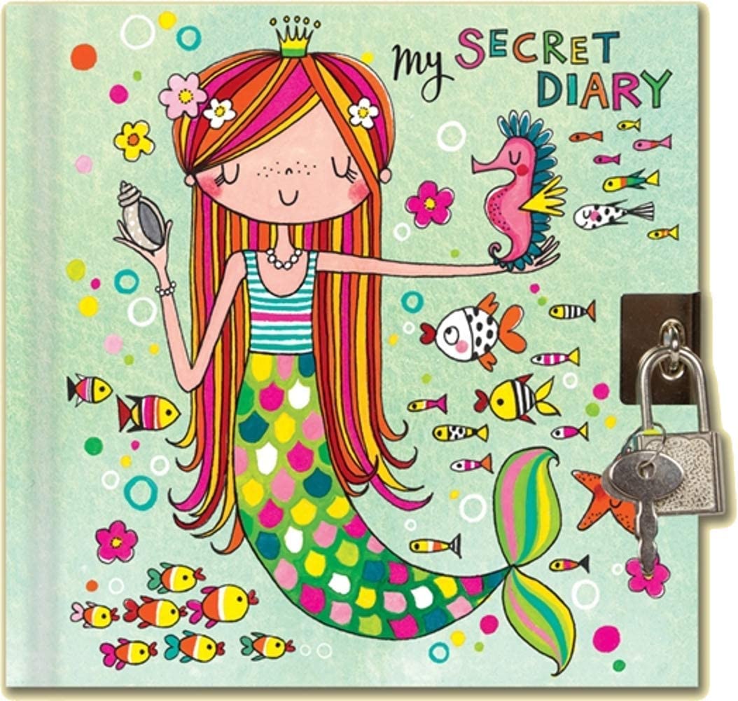 Rachel Ellen Mermaid Design Lockable Secret Diary