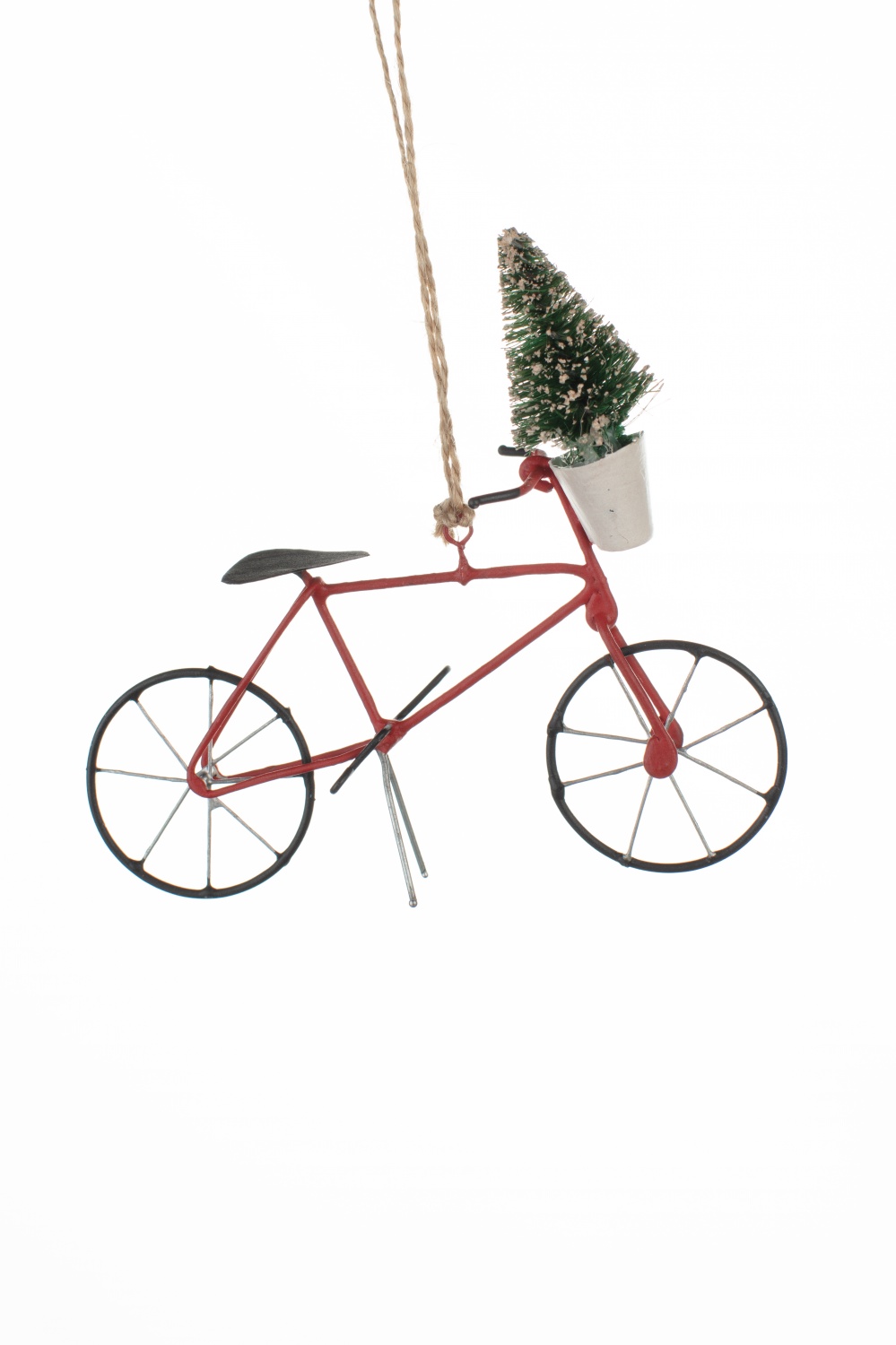 Shoeless Joe Bike with Tree Christmas Tree Decoration