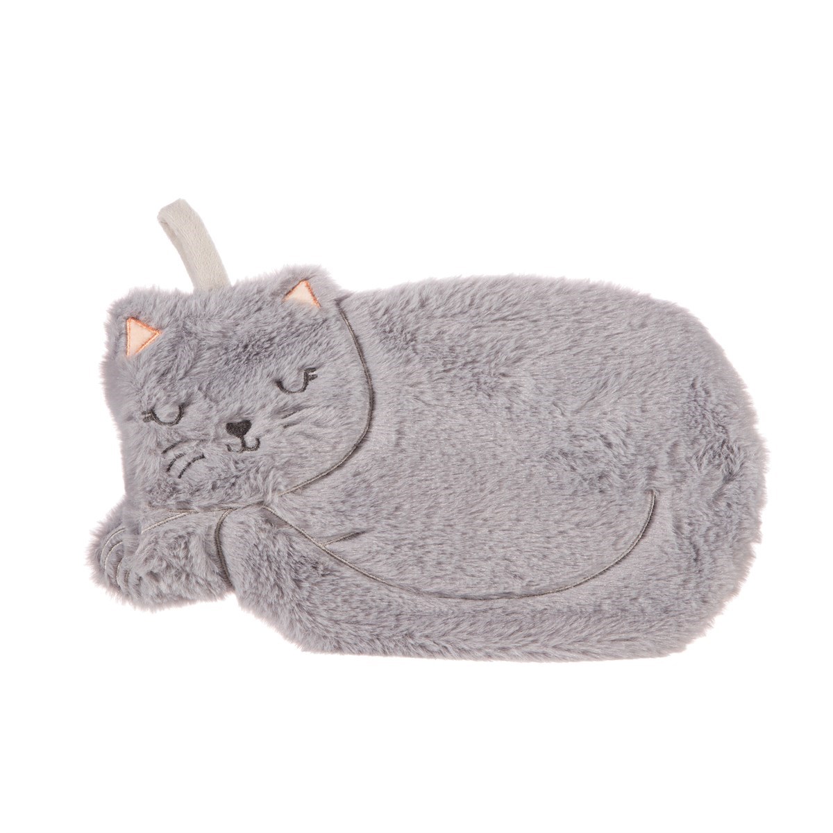 Sass and Belle Grey Cat Design Hot Water Bottle
