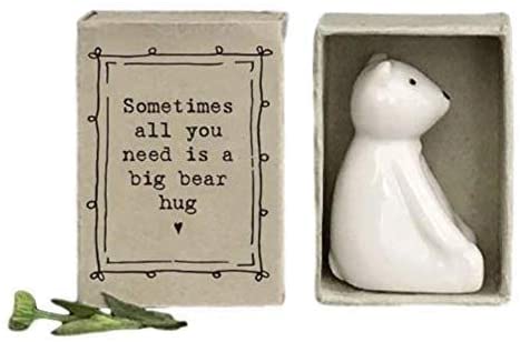 East of India Ceramic Sending Bear Hugs In Gift Box