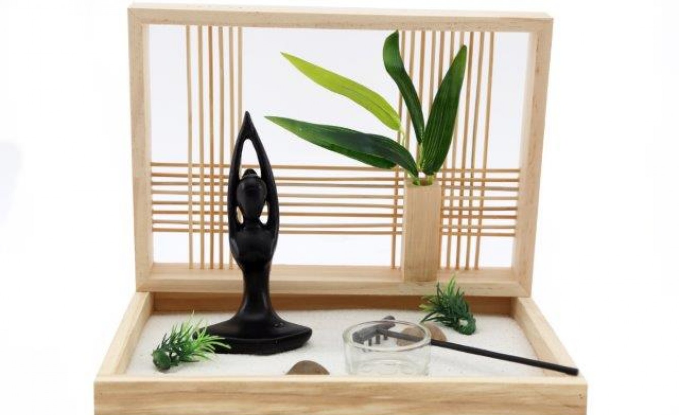 Sifcon Zen Garden Display with Candle Holder