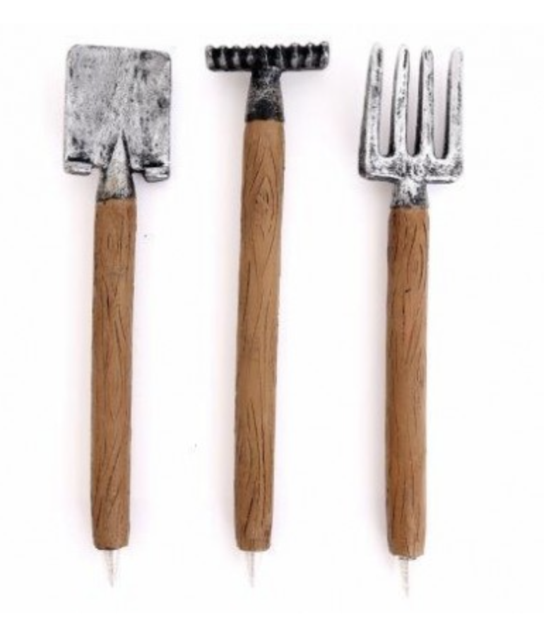 Sifcon Set of Three Novelty Gardening Tool Pens
