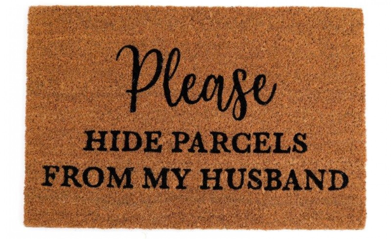 Sifcon Please Hide Parcels From My Husband Door Mat