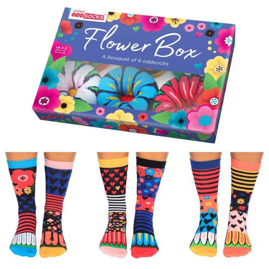United Oddsocks Flower Box Bouquet of Socks