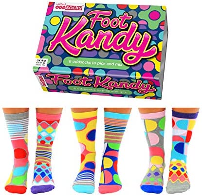 United Oddsocks Foot Kandy - Ladies Novelty Odd Socks