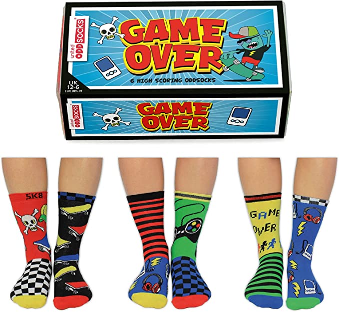 United Oddsocks Game Over High Scoring Children's Socks