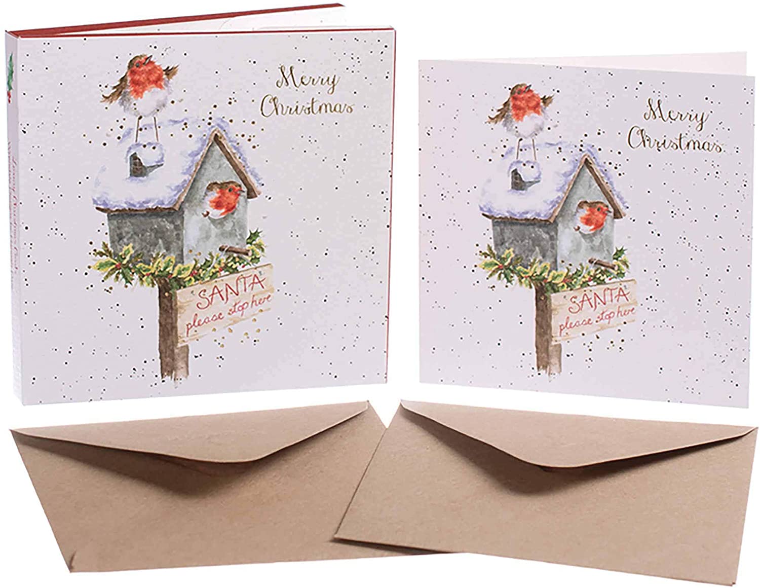 Wrendale Designs Please Stop Here Christmas Card Set