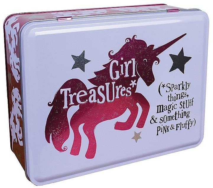 The Bright Side Girly Treasures Unicorn Design Storage Tin