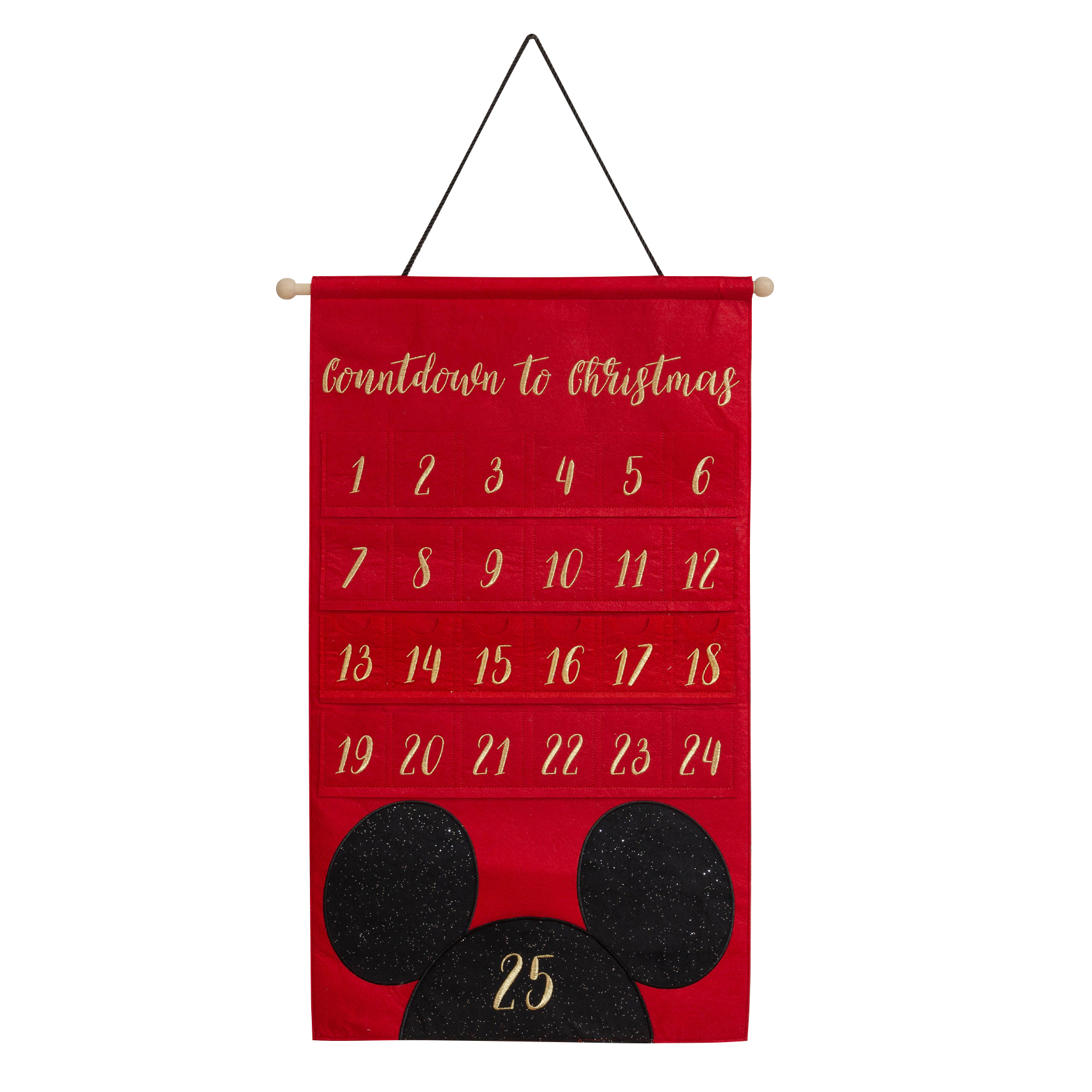 Widdop Disney Felt Mickey Mouse Christmas Advent Calendar