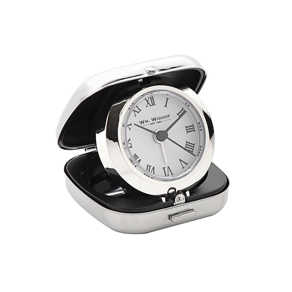 Widdop Silver Fold Up Alarm Clock | Gifts from Handpicked