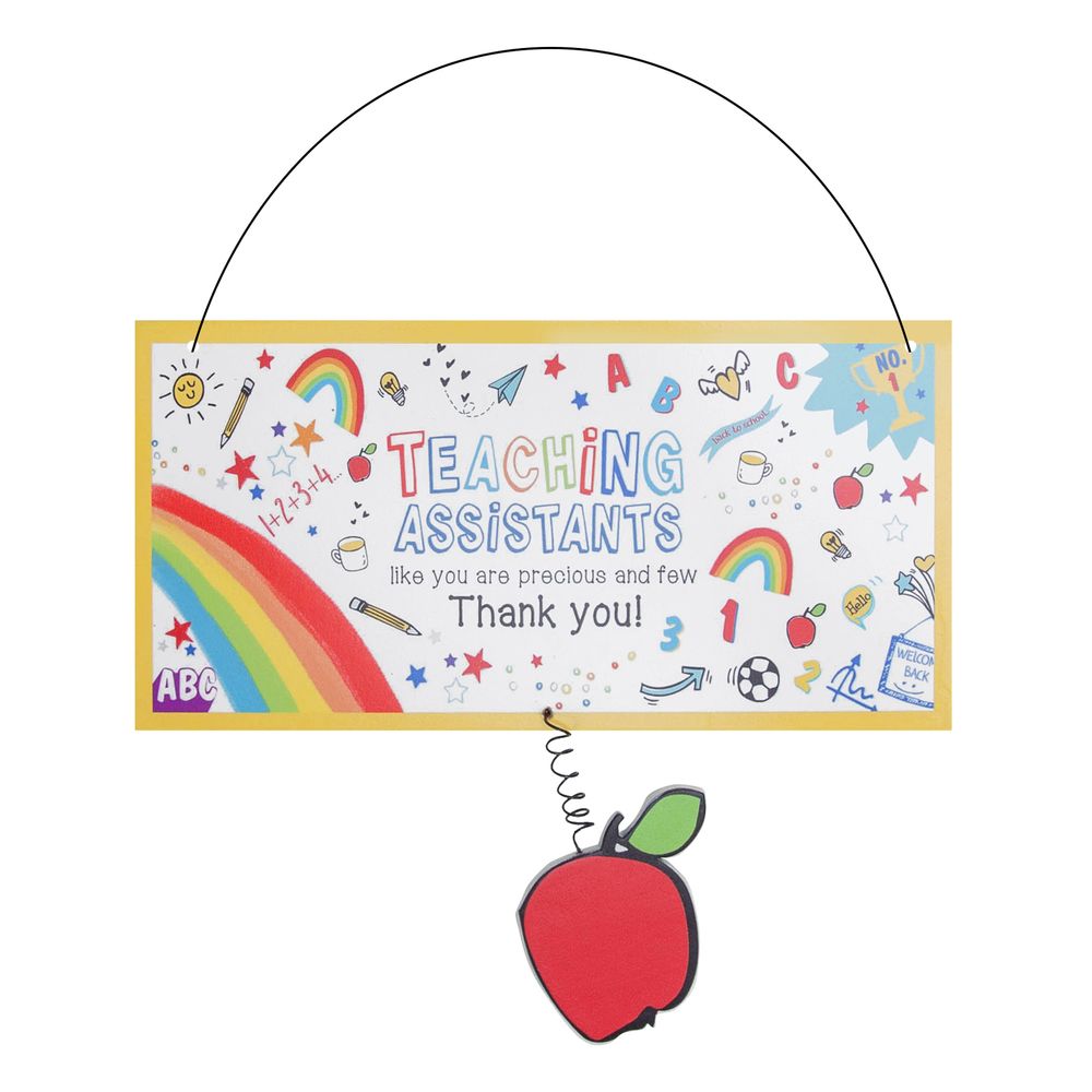 Widdop Thank You Teaching Assistant With Apple Accessory Decorative Gift Plaque