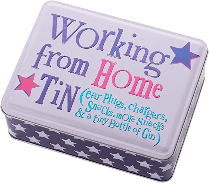 Bright Side Working From Home Novelty Storage Tin