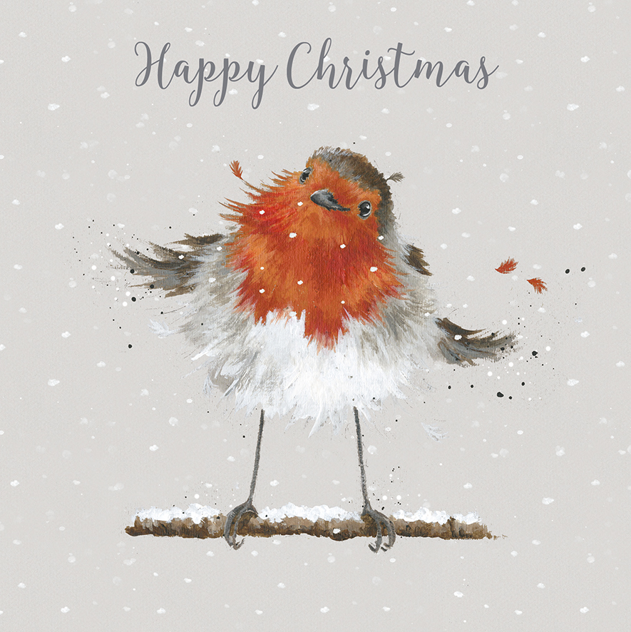 Wrendale Designs Christmas Robin Luxury Boxed Christmas Cards