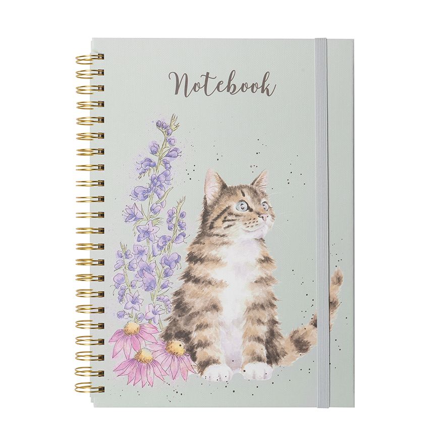 Wrendale Designs A4 Cat Floral Notebook Gifts Handpicked