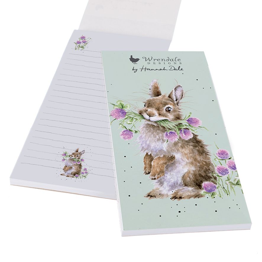 Wrendale Designs Floral Rabbit Shopping List Pad