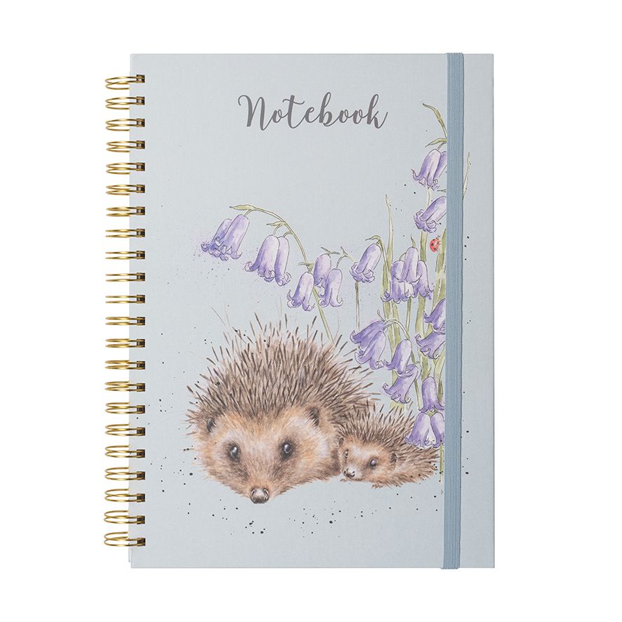 Wrendale Designs Hedgehog with Flower Ring Bound Notebook