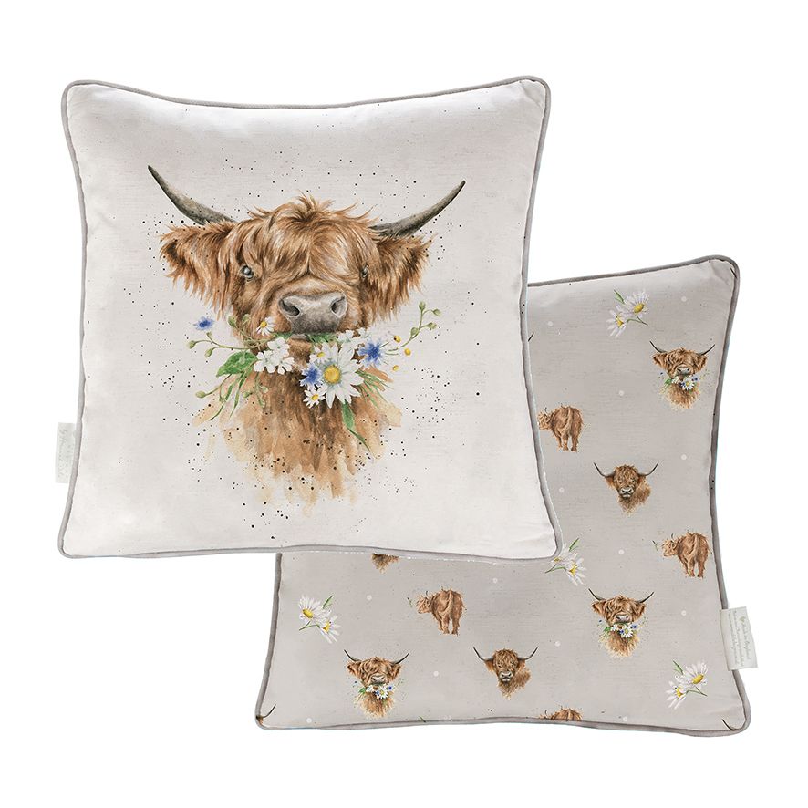 Wrendale Designs Highland Cow Luxury Cushion