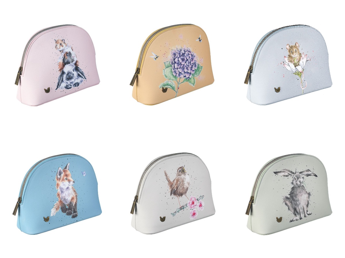 Wrendale Designs Country Animals Illustrated Medium Cosmetics Bags