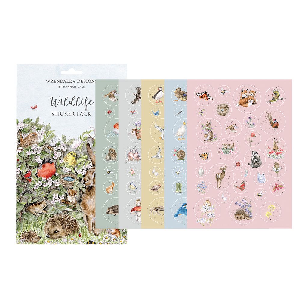 Wildebees Sticker Wrendale Designs Wildlife Sticker Pack | Gifts Handpicked