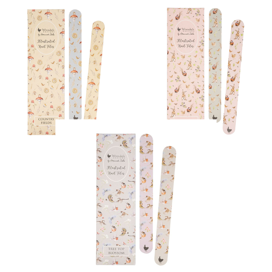 Wrendale Designs Illustrated Set of Nail Files - Choice of Design