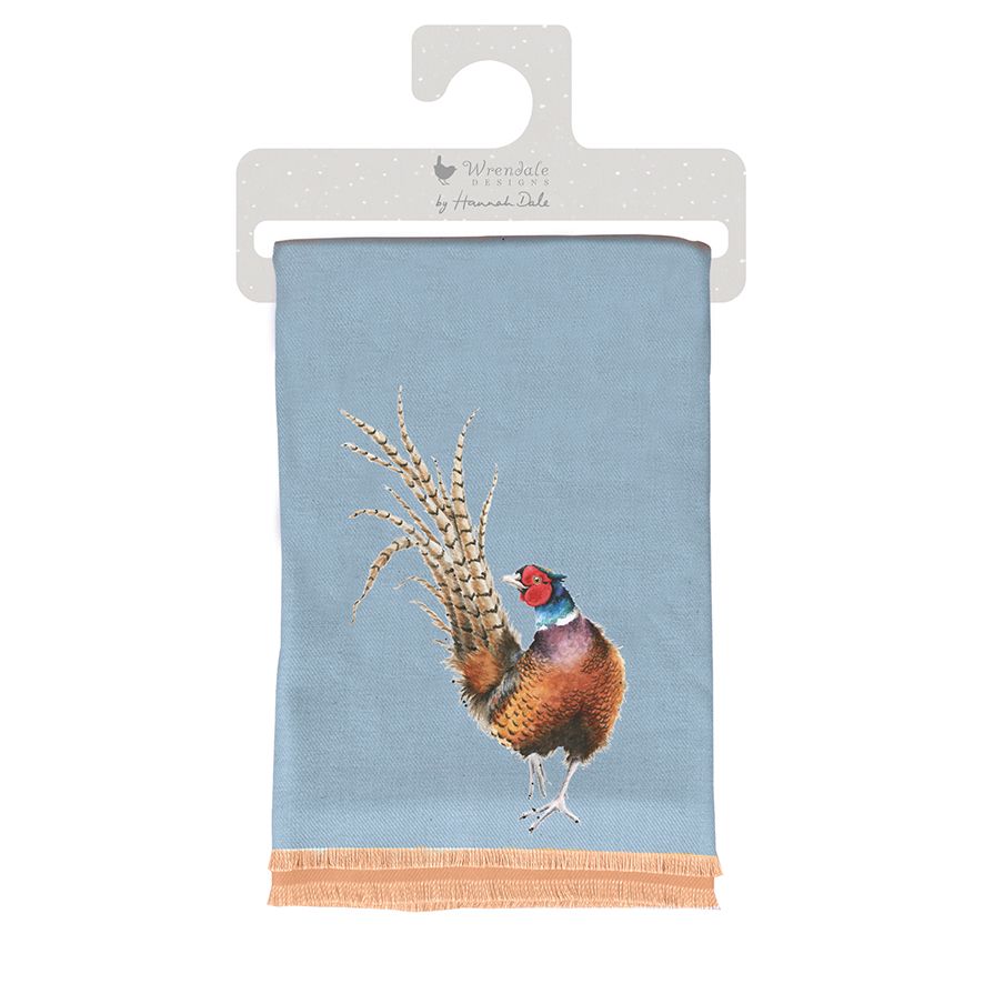 Wrendale Designs Pheasant Design Winter Scarf with Gift Bag