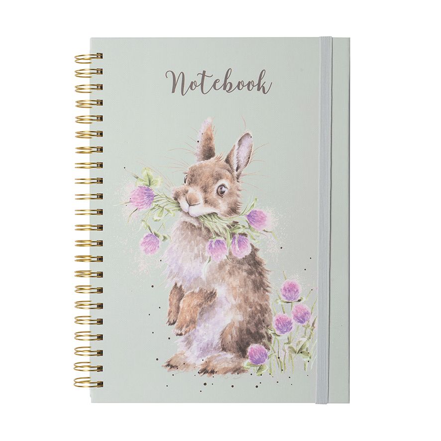 Wrendale Designs A4 Notebook - Floral Rabbit Design