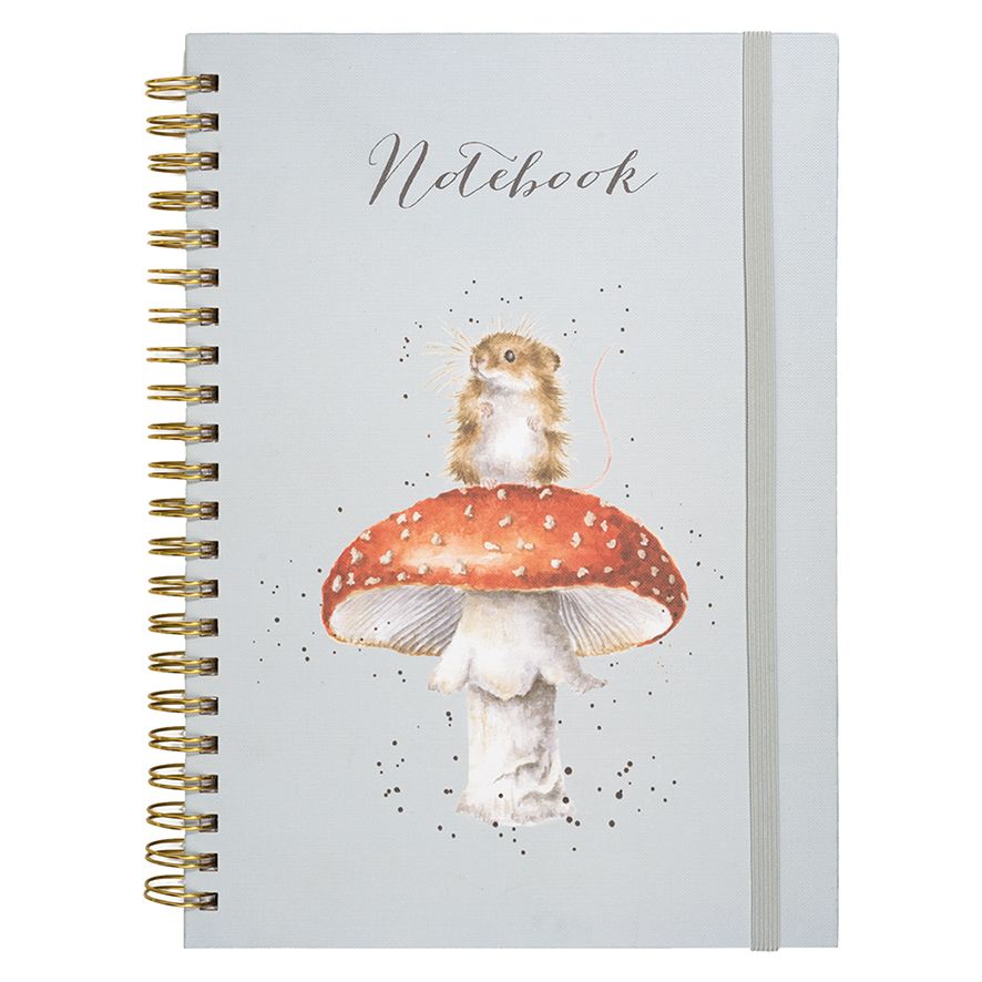Wrendale Designs A4 Notebook - Toadstool and Mouse Design