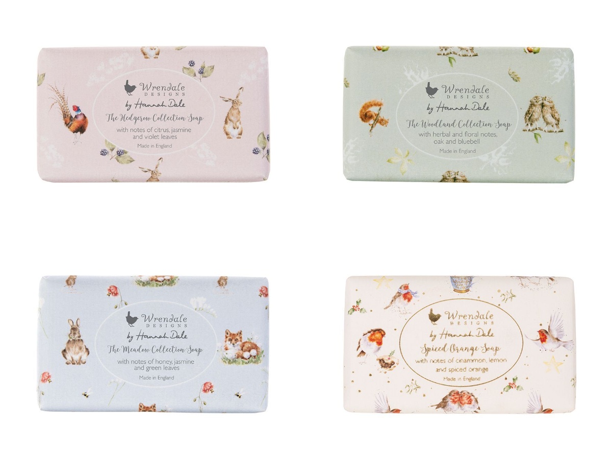 Wrendale Designs Illustrated Fragranced Soap Bars - Choice of Design and Scent