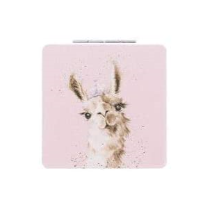 Wrendale Designs Llama Compact Mirror With Gift Box