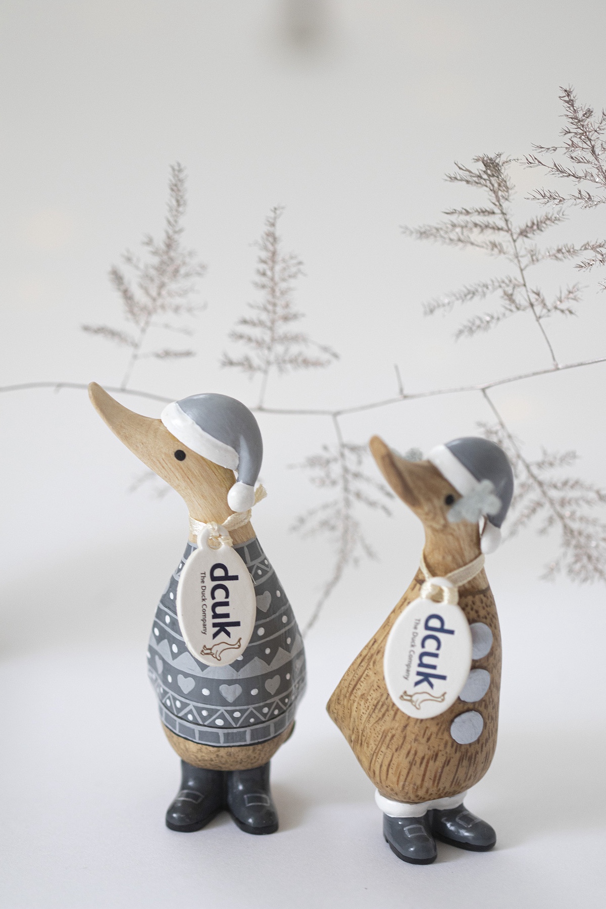 DCUK Grey Alpine Christmas Wooden Dinky Ducks | Handpicked