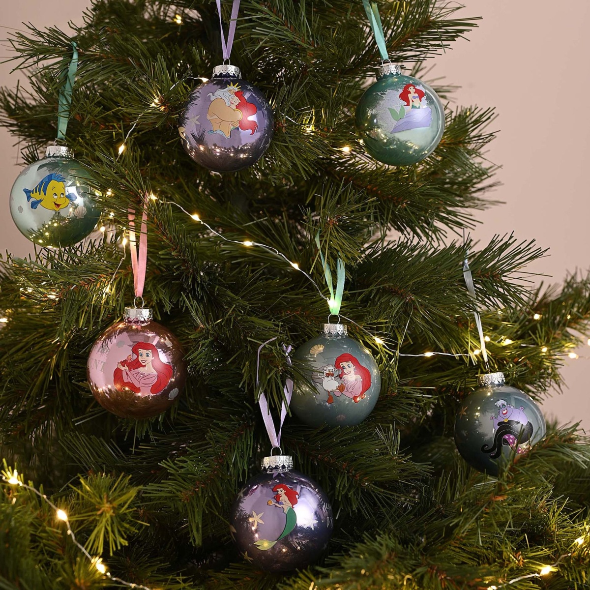 Disney The Little Mermaid Christmas Baubles | Handpicked