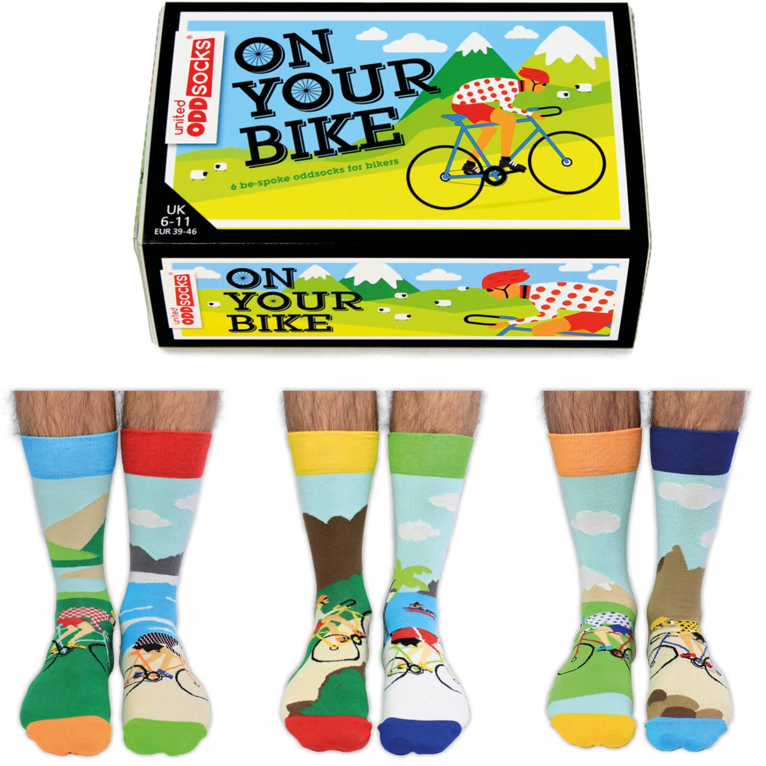 On Your Bike Novelty Socks from United Oddsocks