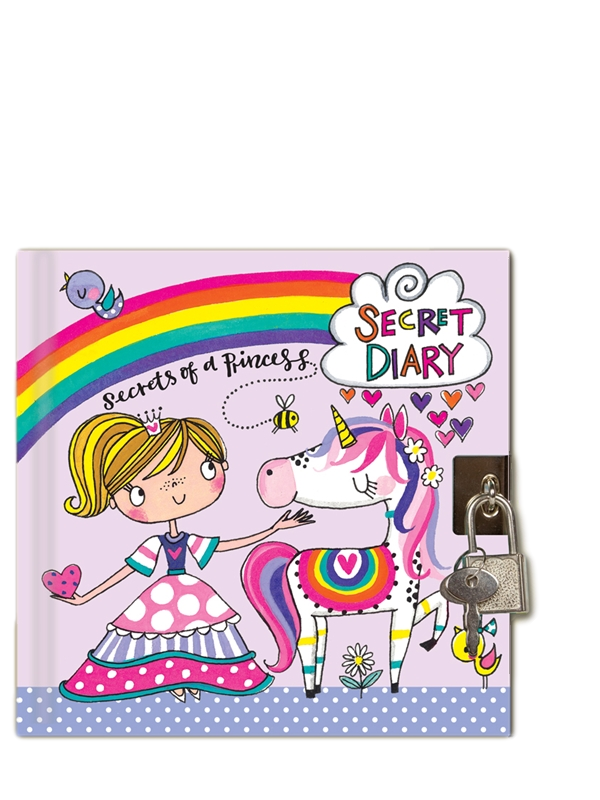 Rachel Ellen Princess Unicorn Design Lockable Secret Diary