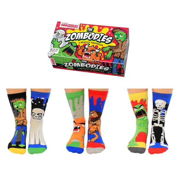 United Oddsocks The Zombodies 6 Beastly Children's Socks