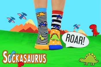 United Oddsocks Childrens Novelty Oddsocks Dinosaur Socks Size 9-12