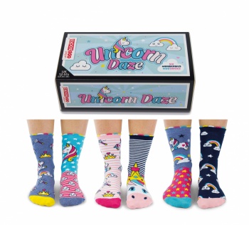United Oddsocks Childrens Novelty Unicorn Daze Socks - Size 12-5.5