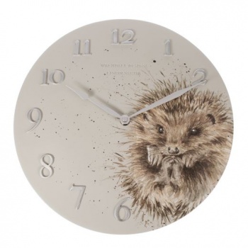 Wrendale Designs Wall Clock Hedgehog Design