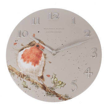 Wrendale Designs Wall Clock Robin Design